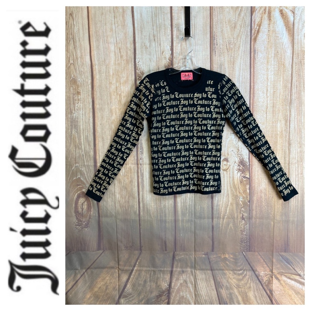 ➡️⚡️🔥Host Pick⚡️🔥Juicy Couture Long Sleeve Print Top Size Petite